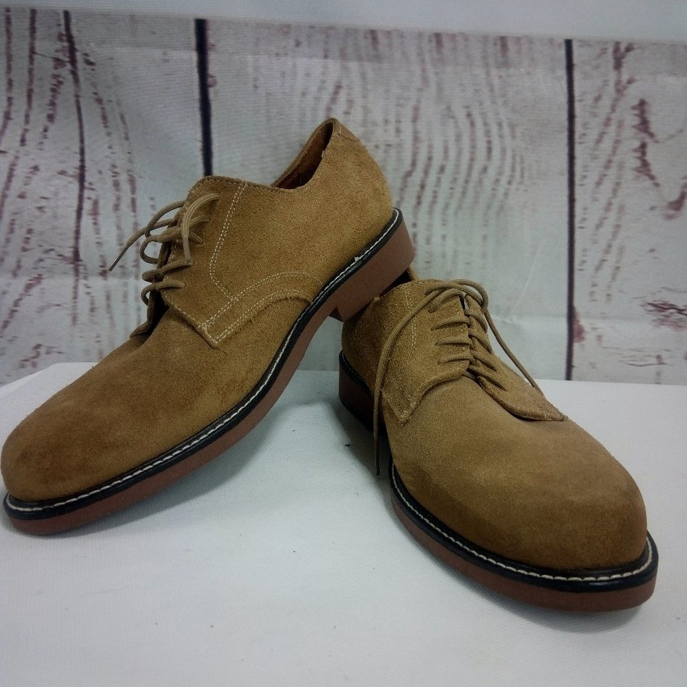 Unbranded Men's Desert Tan Suede Oxford Dress Shoe